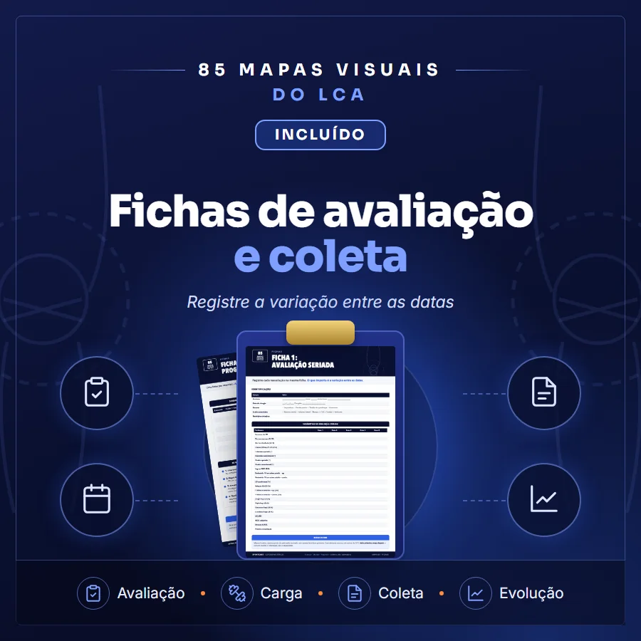 Fichas de avaliação e coleta